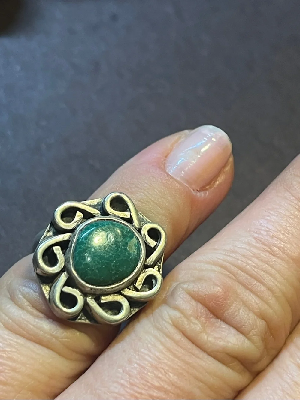 Antique sterling ring in size 4