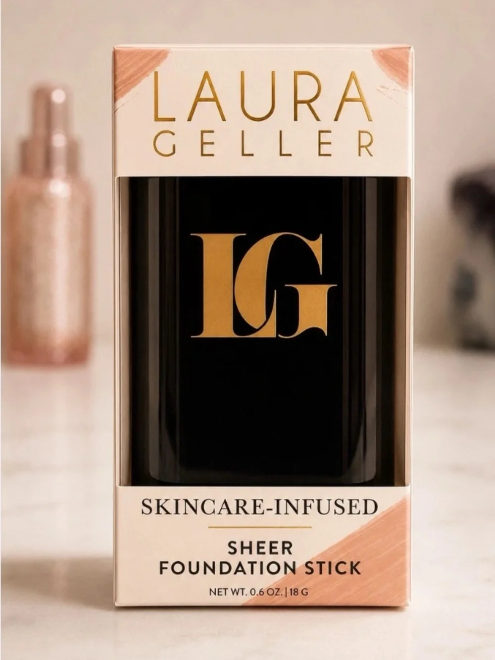Laura Geller Skincare-Infused Sheer Foundation Stick - FAIR - New in Box