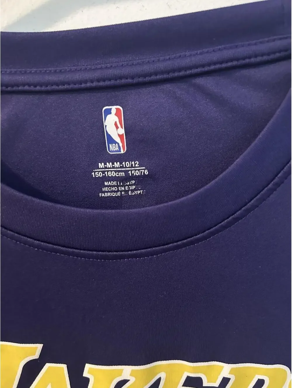 LeBron James Los Angeles Lakers t-shirt jersey, size 10 years #basketball #laker