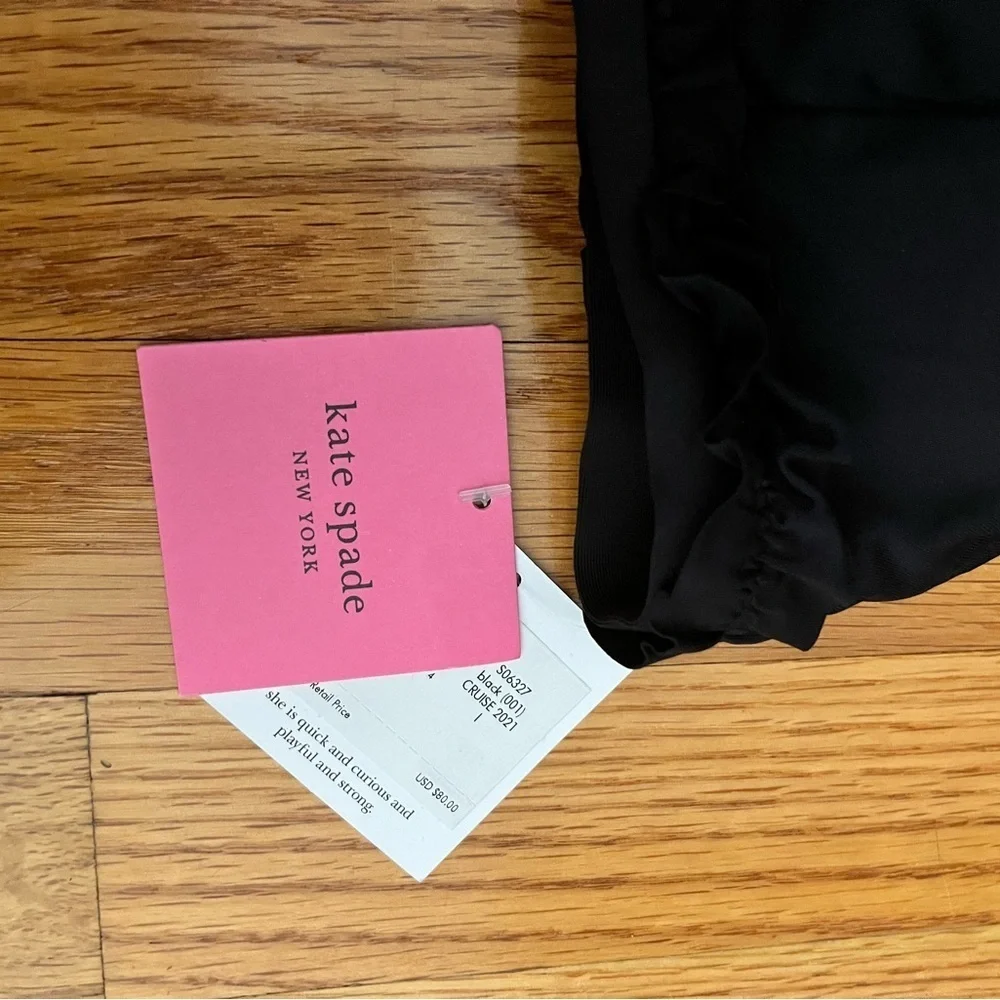 NWT Kate Spade Mini Ruffle French Bikini Top