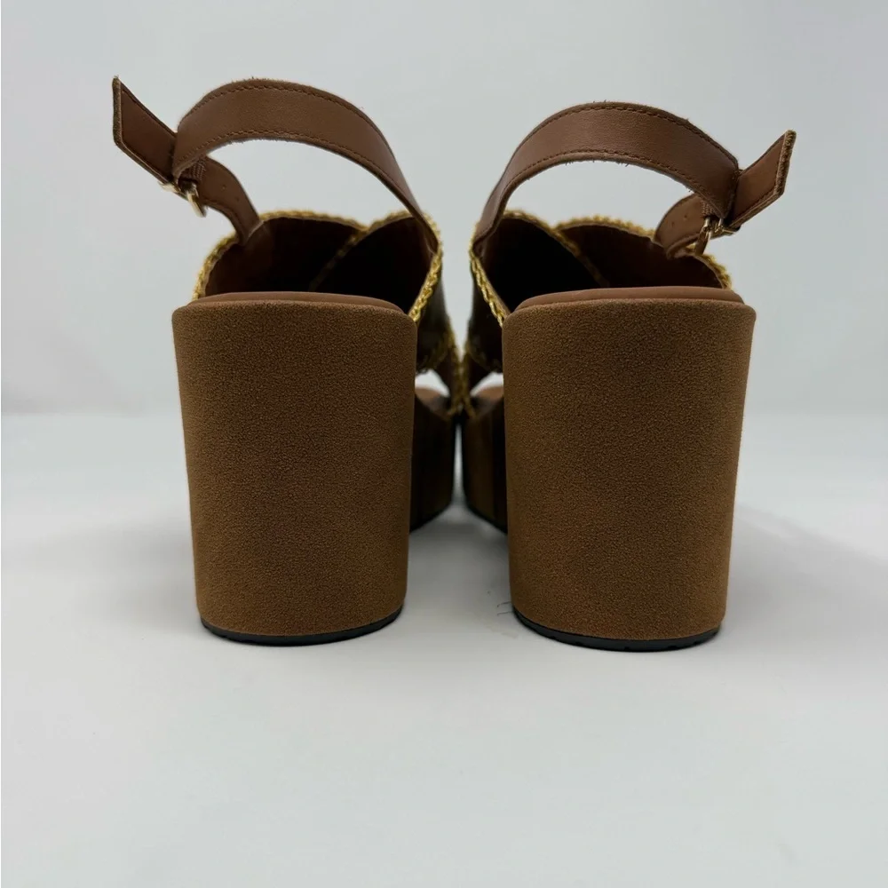 NWOT Naked Feet Tofino Heeled Sandals Size 8.5