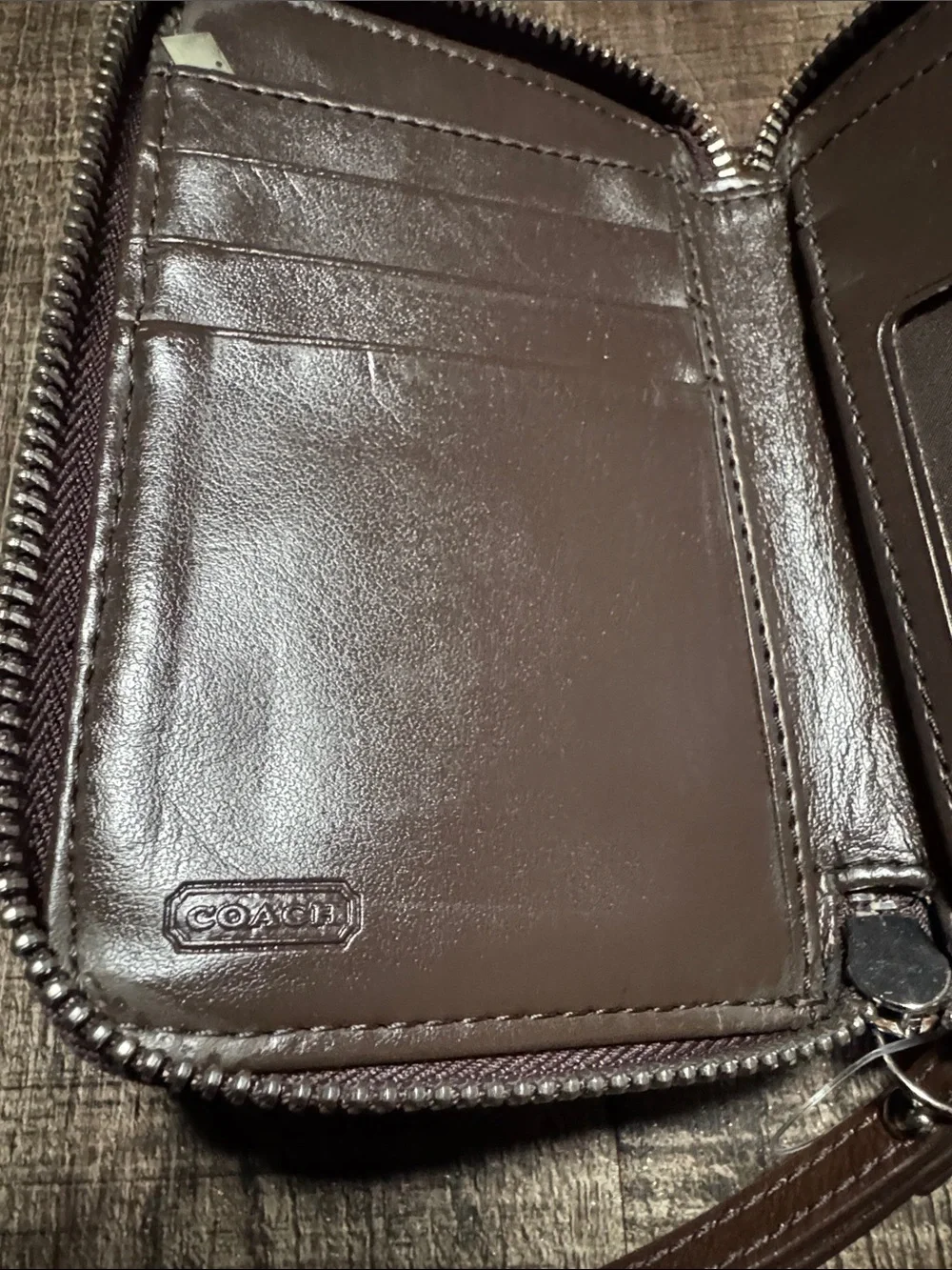 Coach wristlet signature