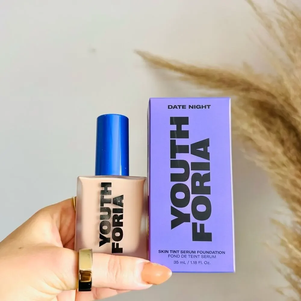 NEW YOUTH FORIA Date Night Liquid 345 Skin Care Serum $58 Foundation Face Makeup