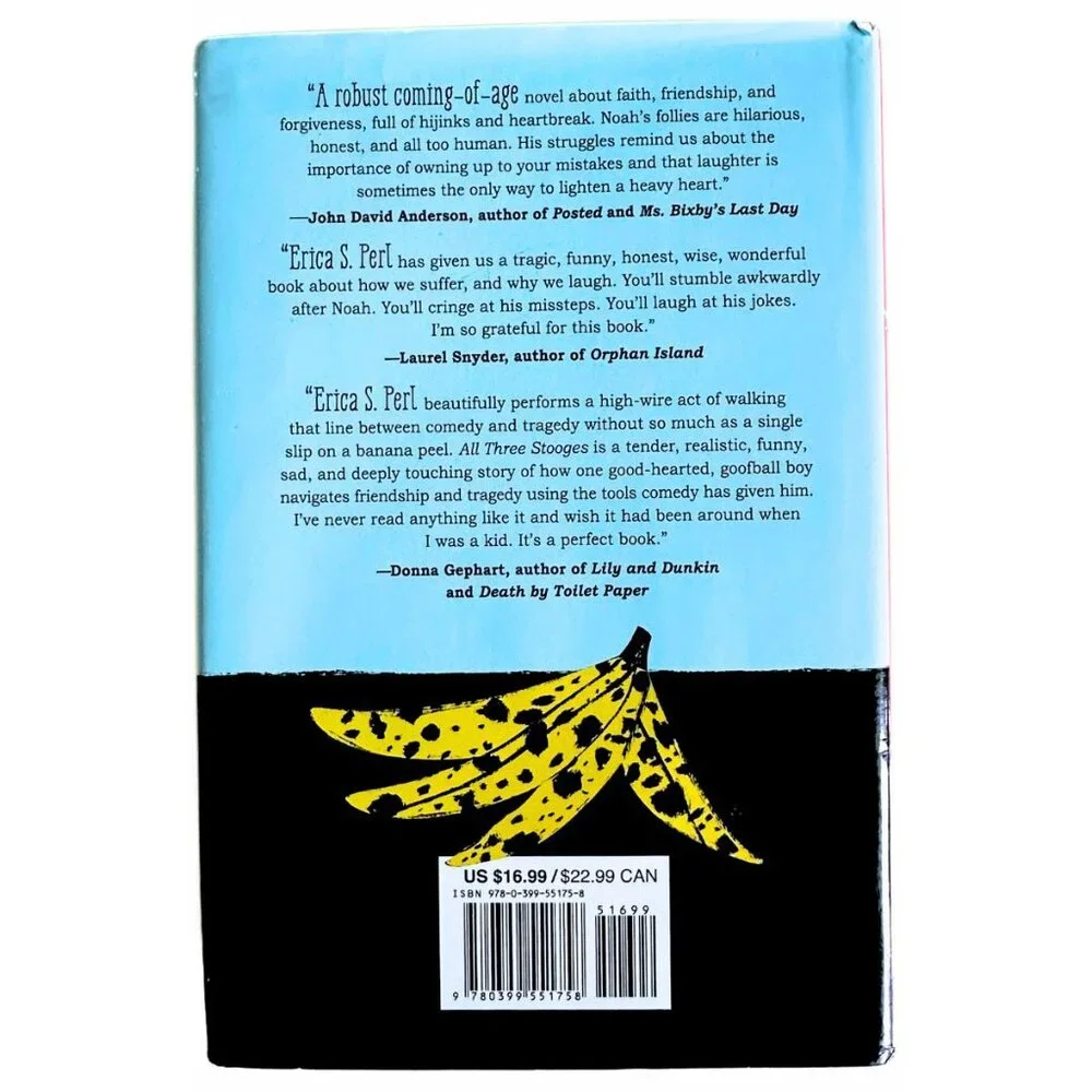 JUVENILE NOVEL HARDCOVER - All Three Stooges by Erica S. Perl (2018) - EUC