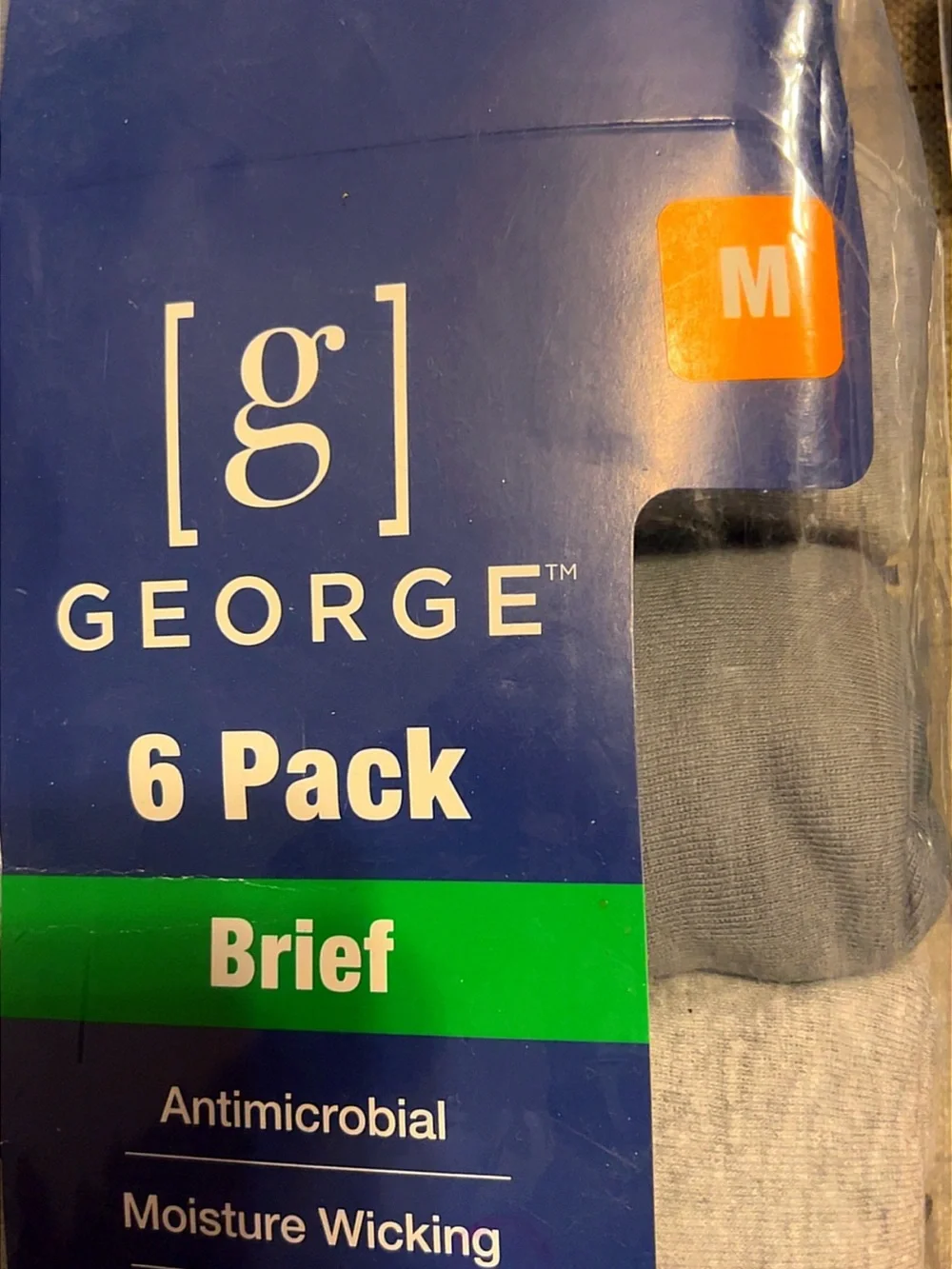NWT George Men’s Briefs 6-Pack Size M
