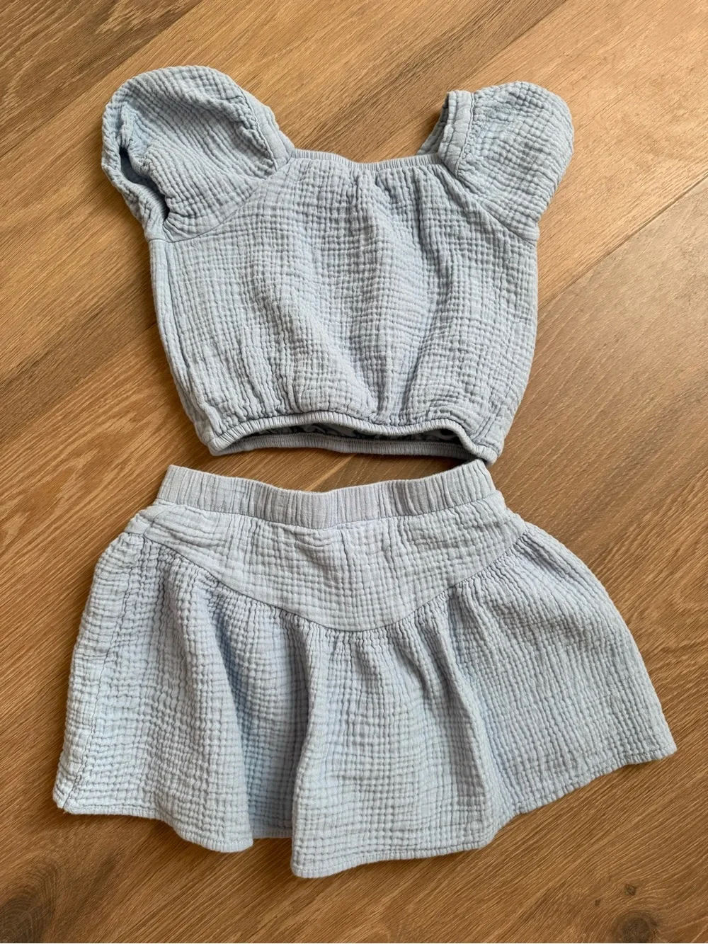 Paisley lane blue skort