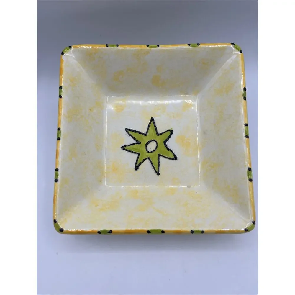 Hand Painted Ceramic Spanish Trinket Dish 8
