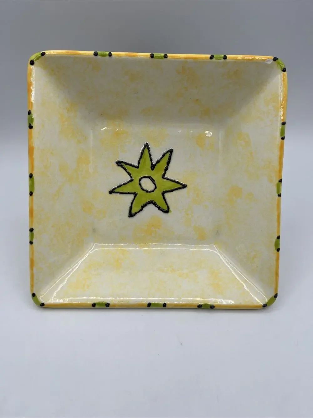 Hand Painted Ceramic Spanish Trinket Dish 8