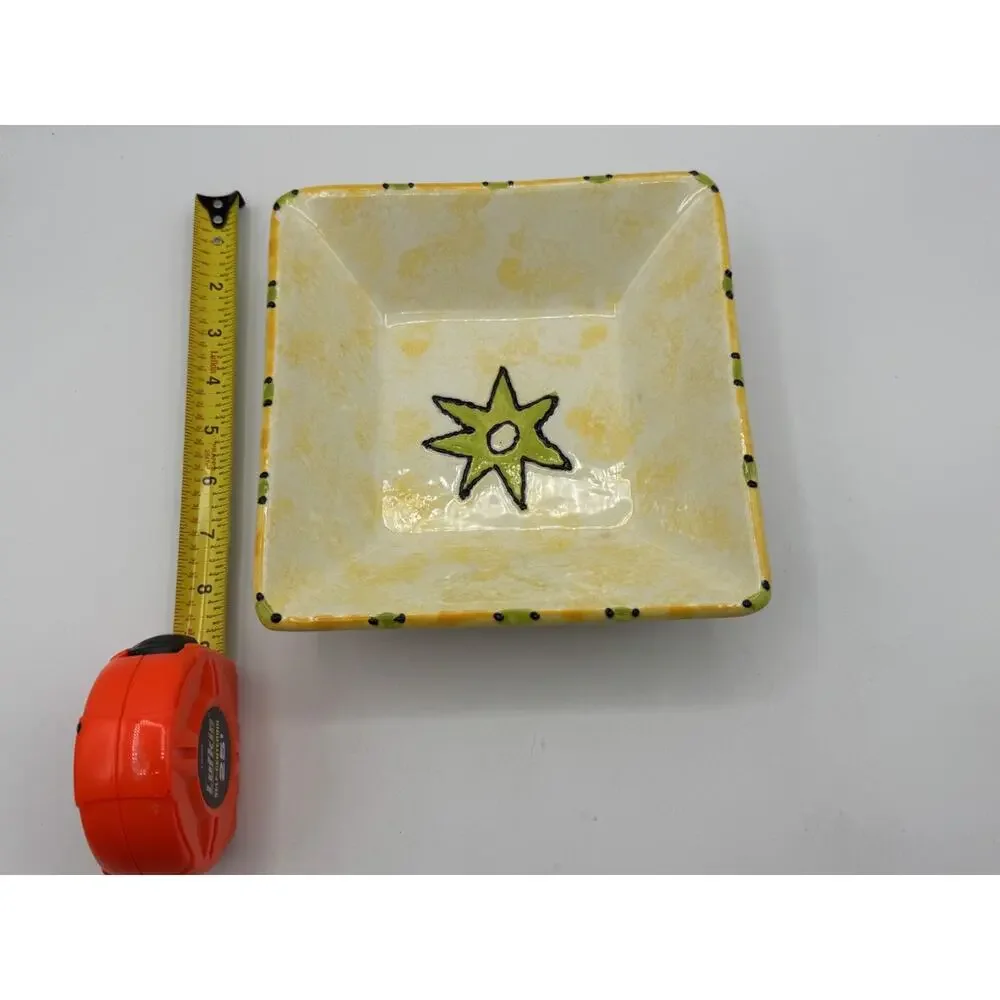 Hand Painted Ceramic Spanish Trinket Dish 8