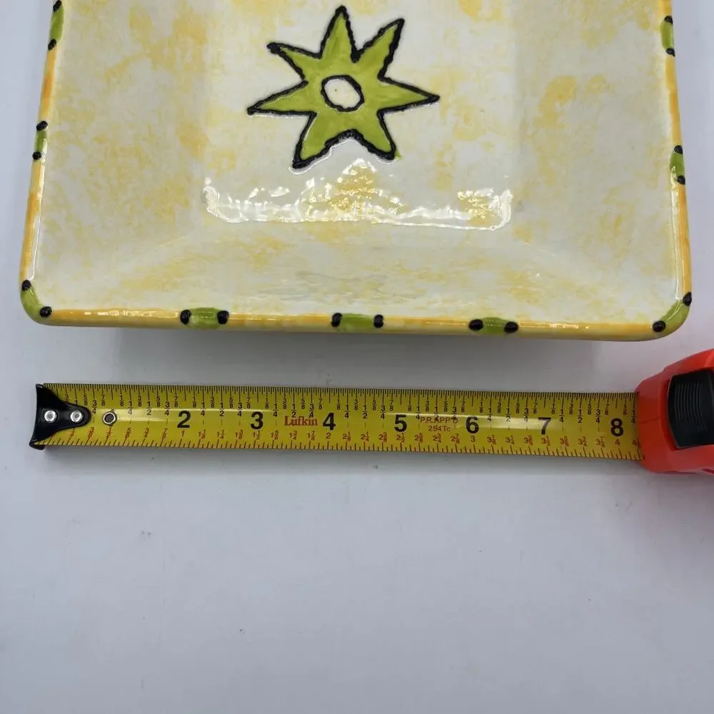 Hand Painted Ceramic Spanish Trinket Dish 8