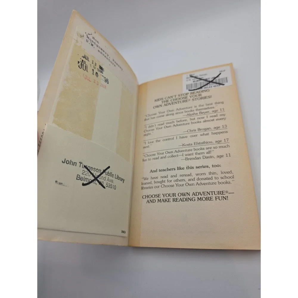 Choose Your Own Adventure #157 U.N. Adventure by Ramsey Montgomery 1995 CYOA