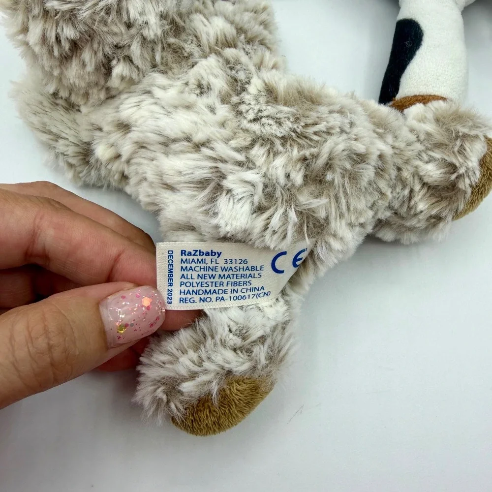 RaZbaby Sloth RaZbuddy & Philips Avent Cow Plush Pacifier Holder Bundle 2pc 2023