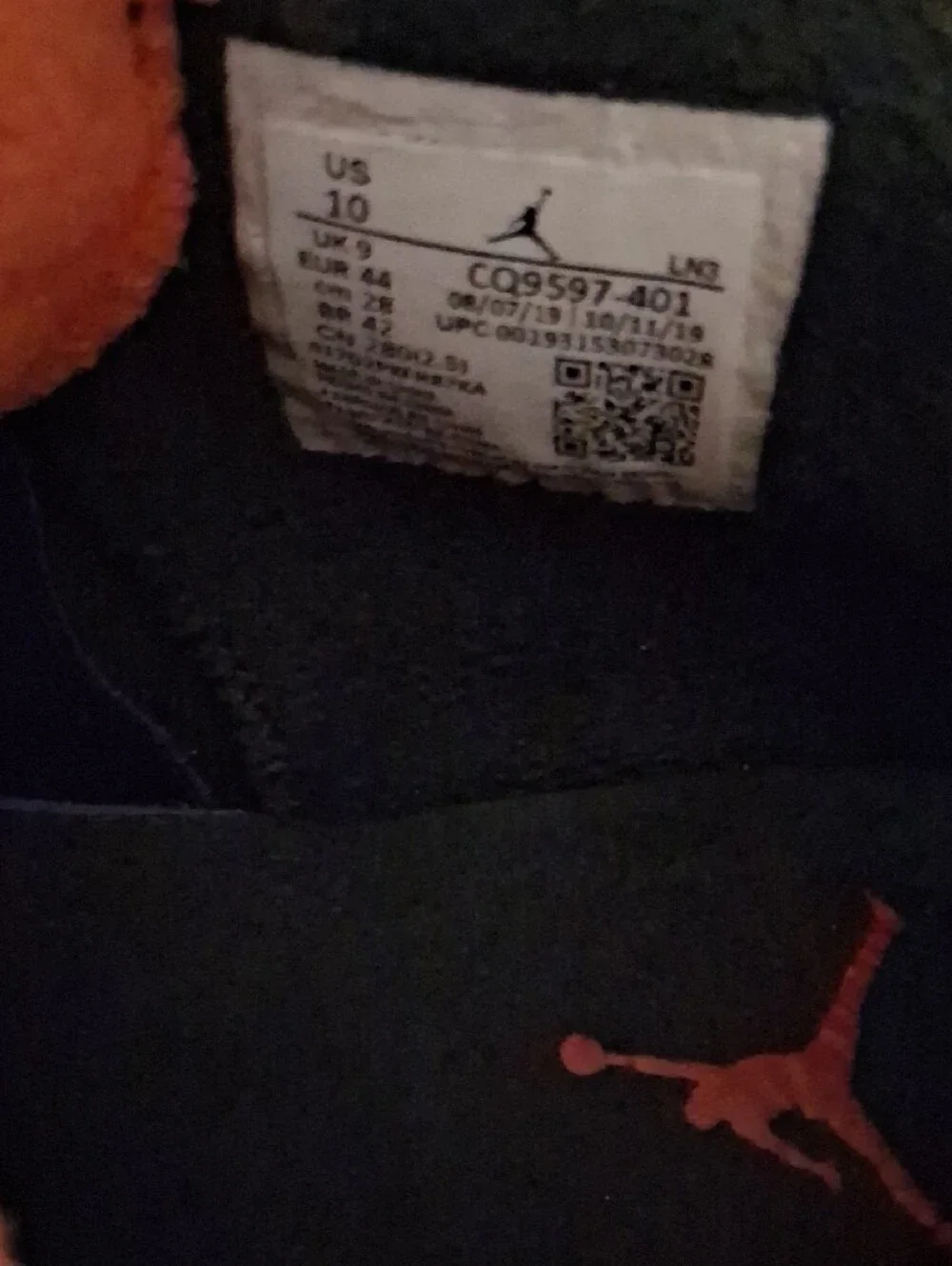 Jordan suede upper