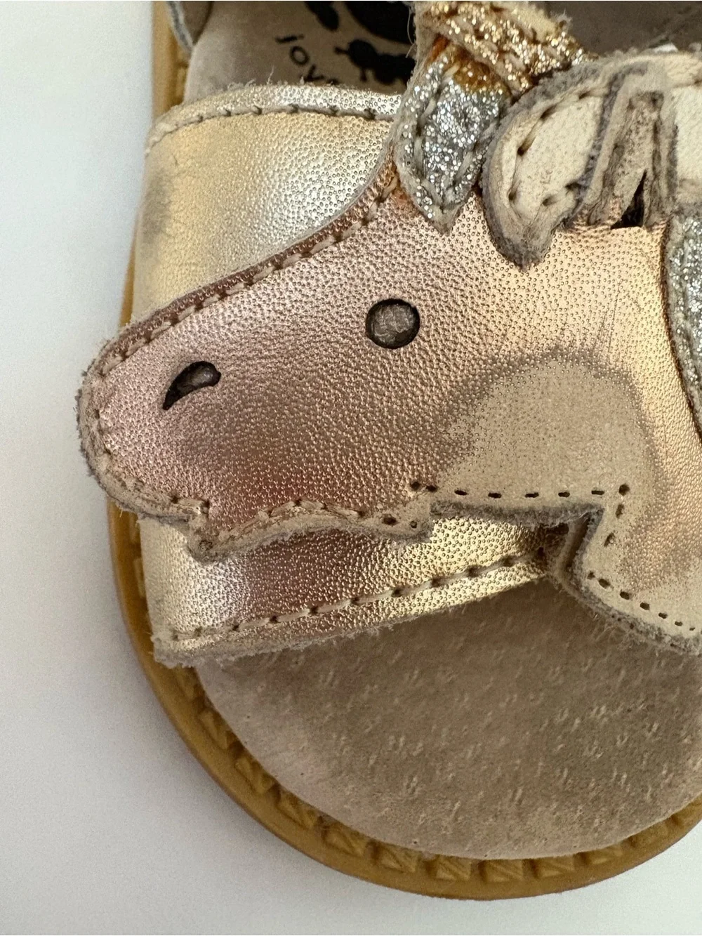 Livie & Luca metallic gold silver unicorn sandals PLAY size 4