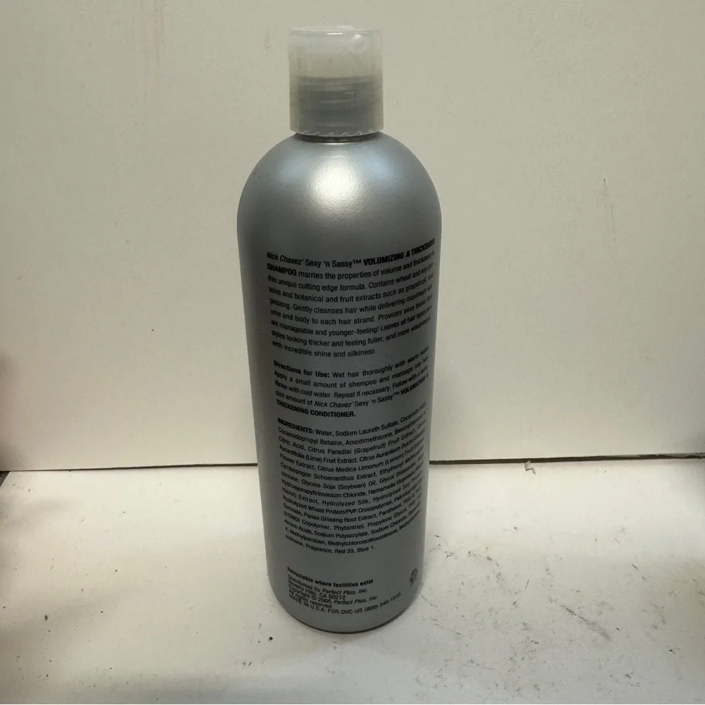 Nick Chavez Sexy N Sassy Volumzing Thickening Shampoo 16 OZ