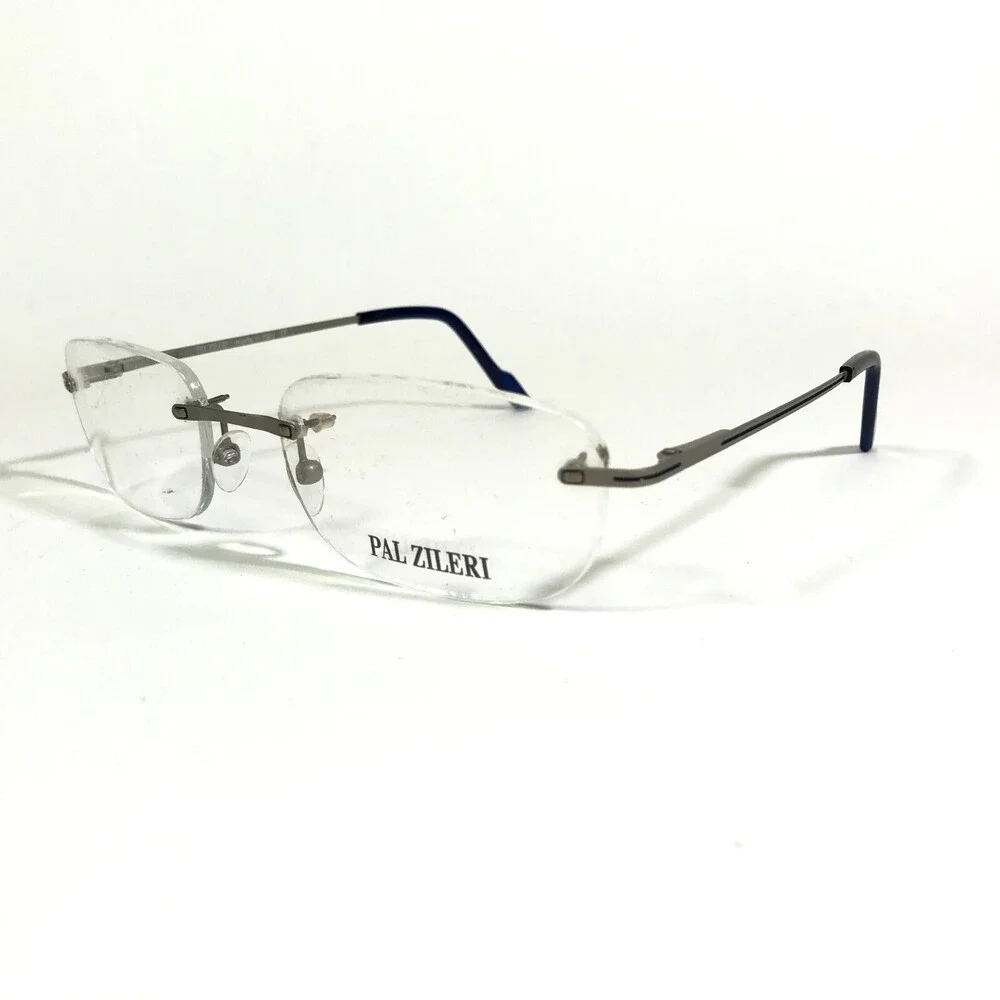 Pal Zileri PZ2044 C.70 Eyeglasses Frames Grey Square No Rim 54-19-145