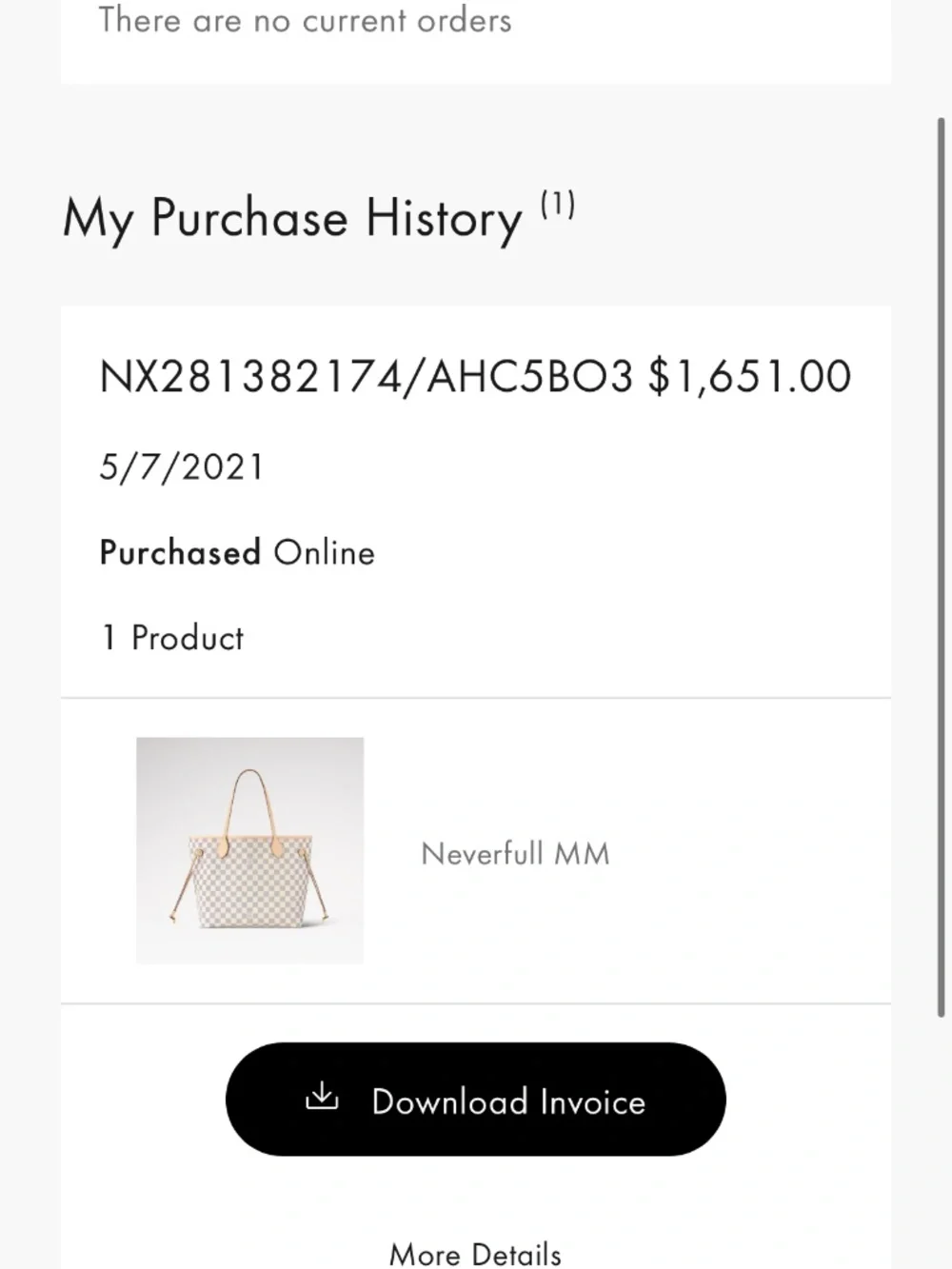 Louis Vuitton lv neverfull