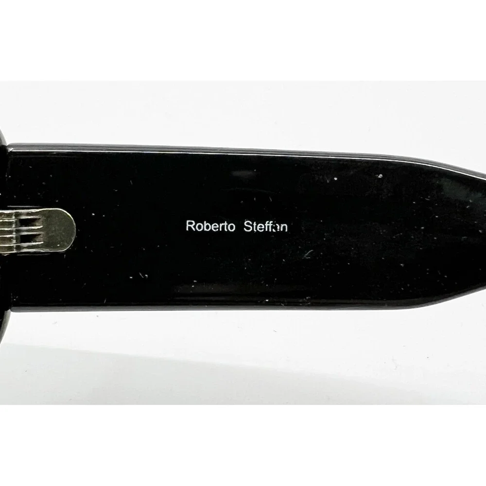 Roberto Steffan Eyeglasses Womens Black Studded Oval Frames 54-17-135