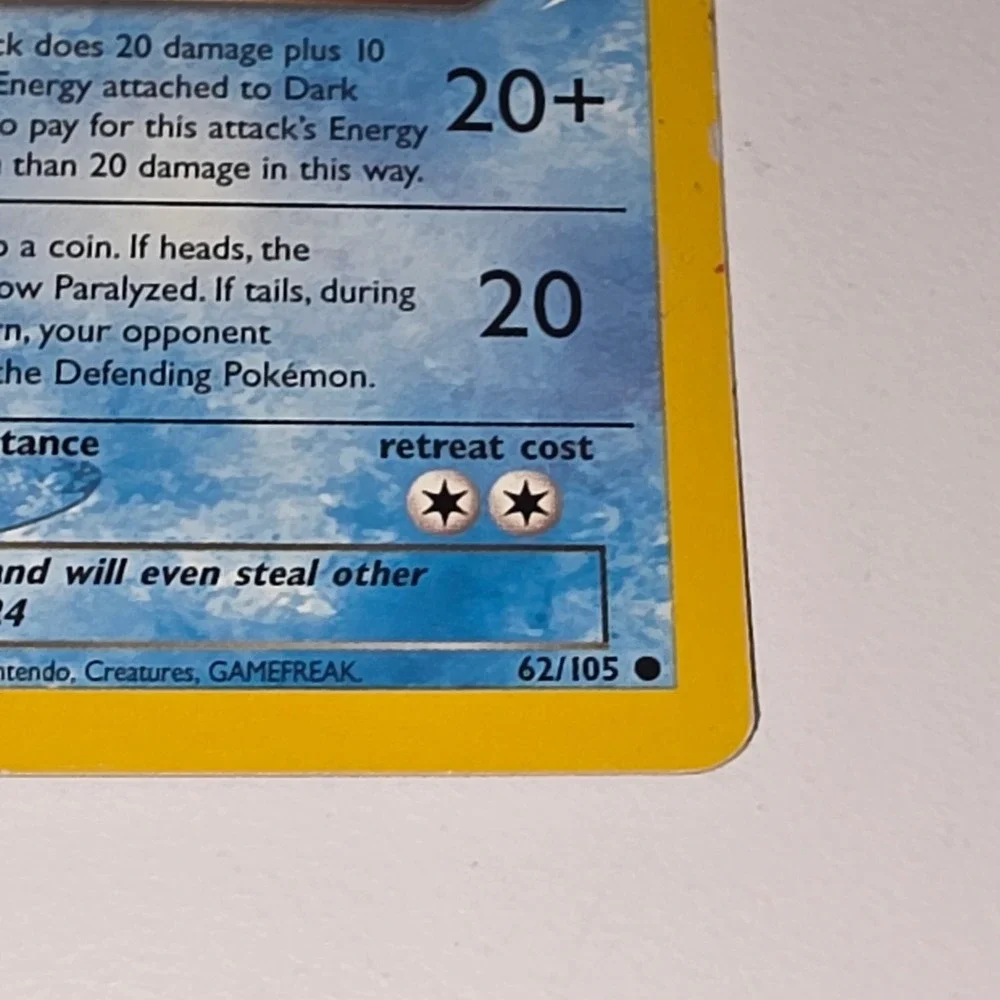 Pokemon Dark Octillery 1st Edition 62/105 Neo Destiny WOTC 2002 Vintage Card
