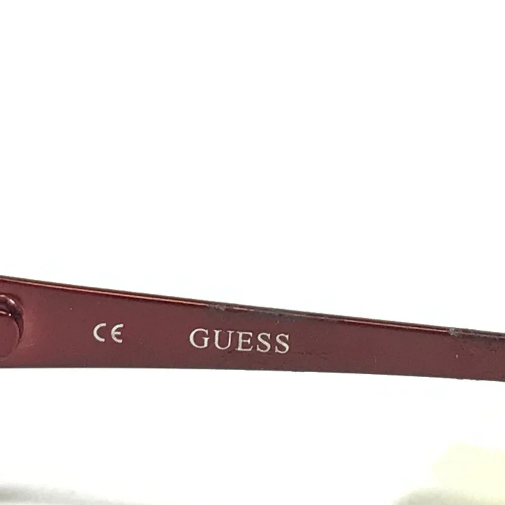 Guess Eyeglasses Frames GU2203 BU Red Purple Rectangular Cat Eye 51-15-135