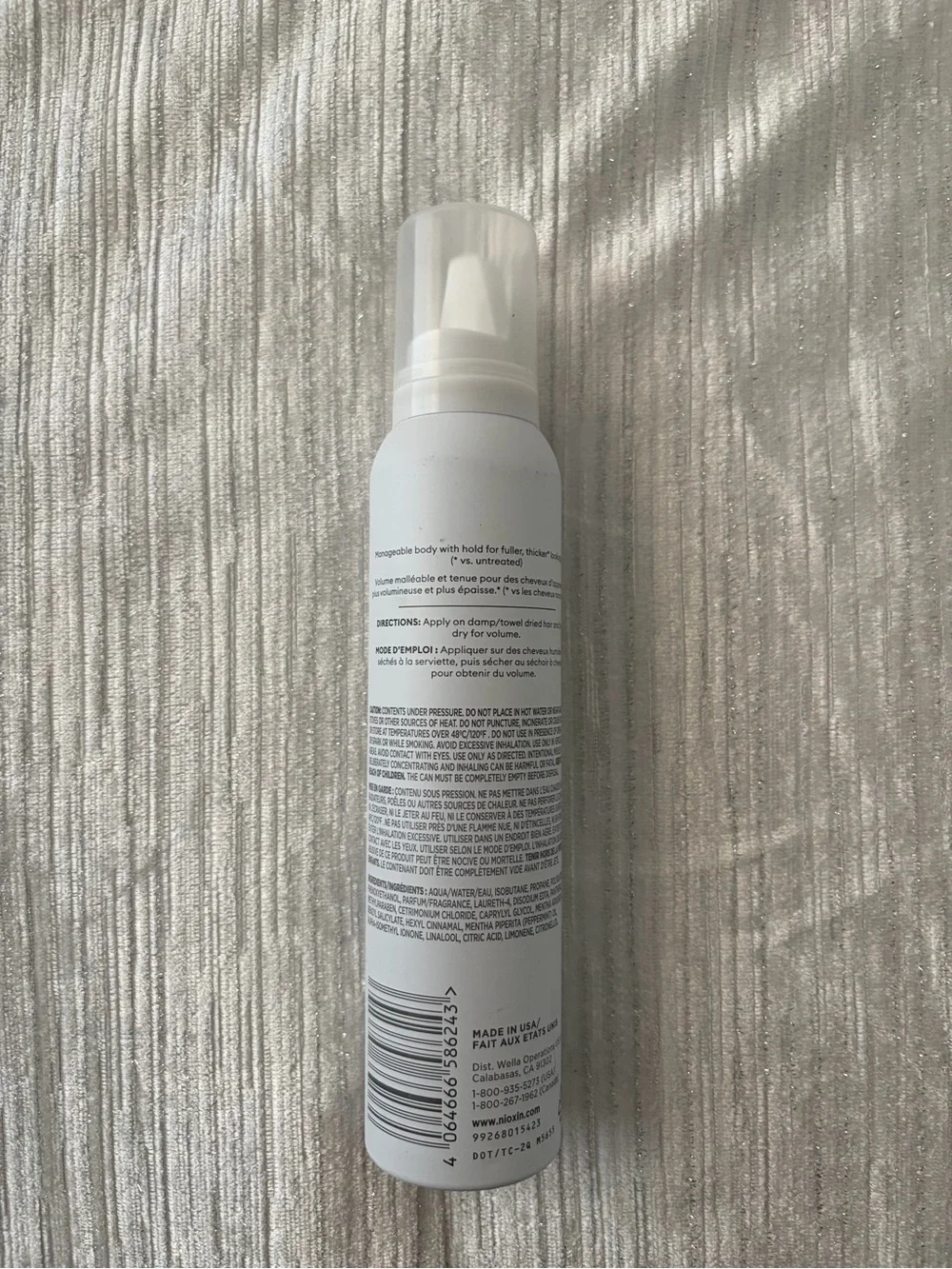 Nioxin volumizing thickening