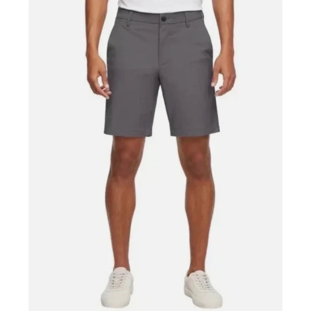 NWT Banana Republic Mens Gray Stretch Chino Shorts Golf Casual Quick Dry Size 38
