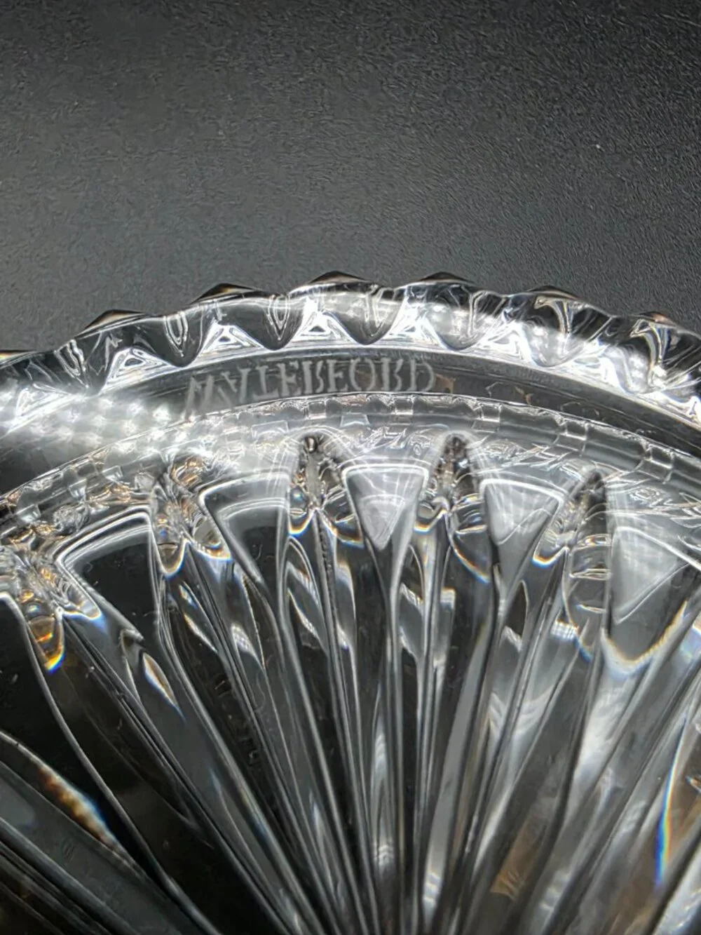 Waterford Lismore Traditions Crystal Champagne/Wine Bottle Coaster - Very Nice!