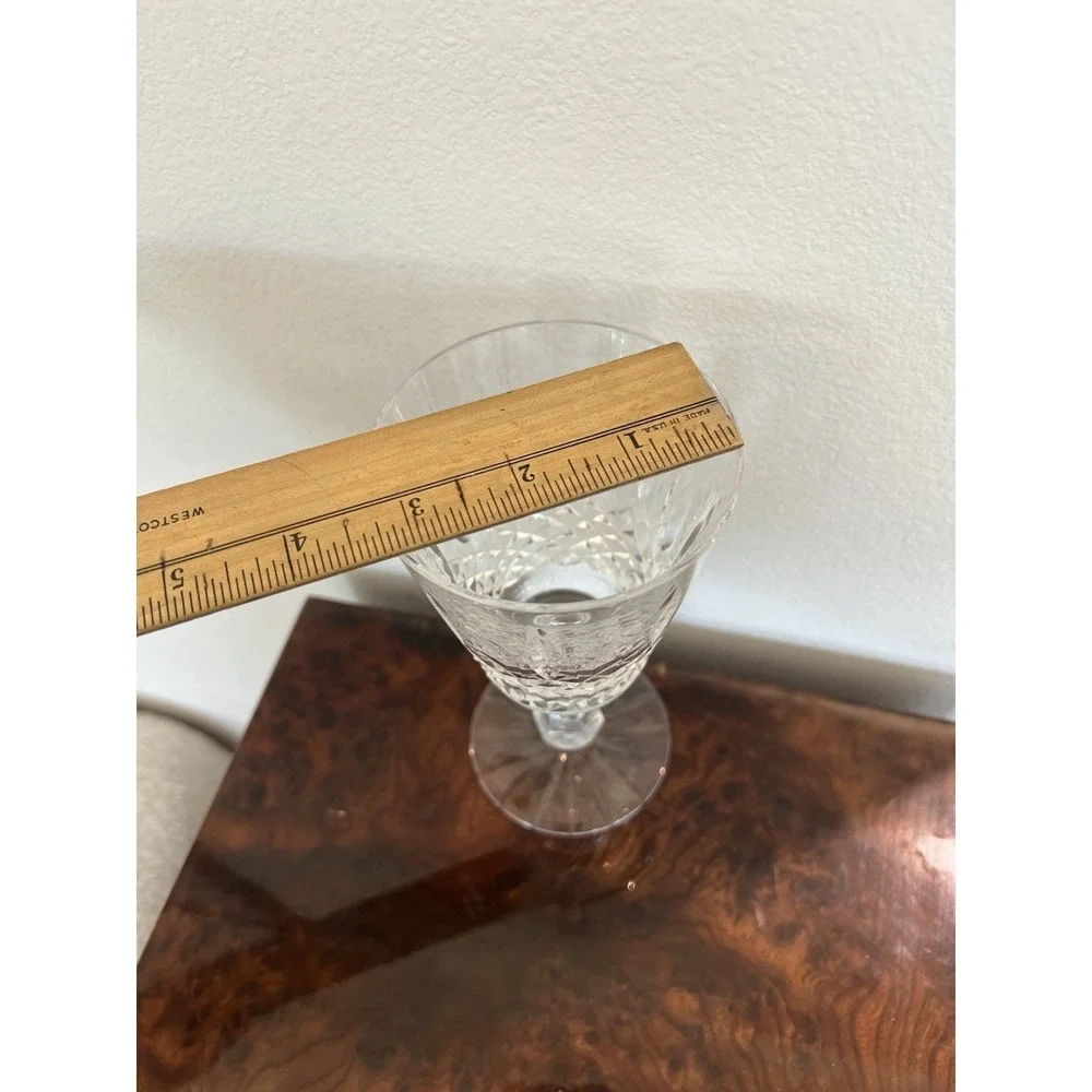 Waterford Crystal Kenmare White Wine Glass Signed Ireland Cut Crystal 6.75