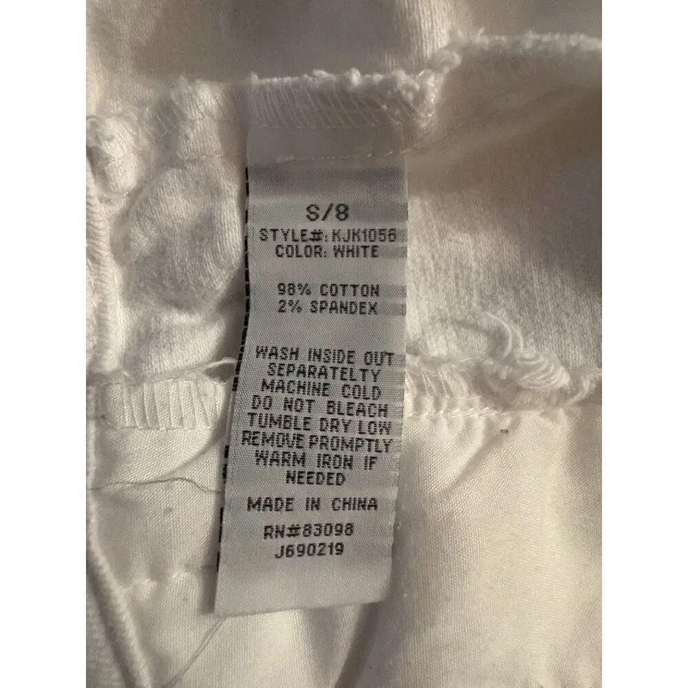Ci Sono Kids Distressed White Denim Jacket