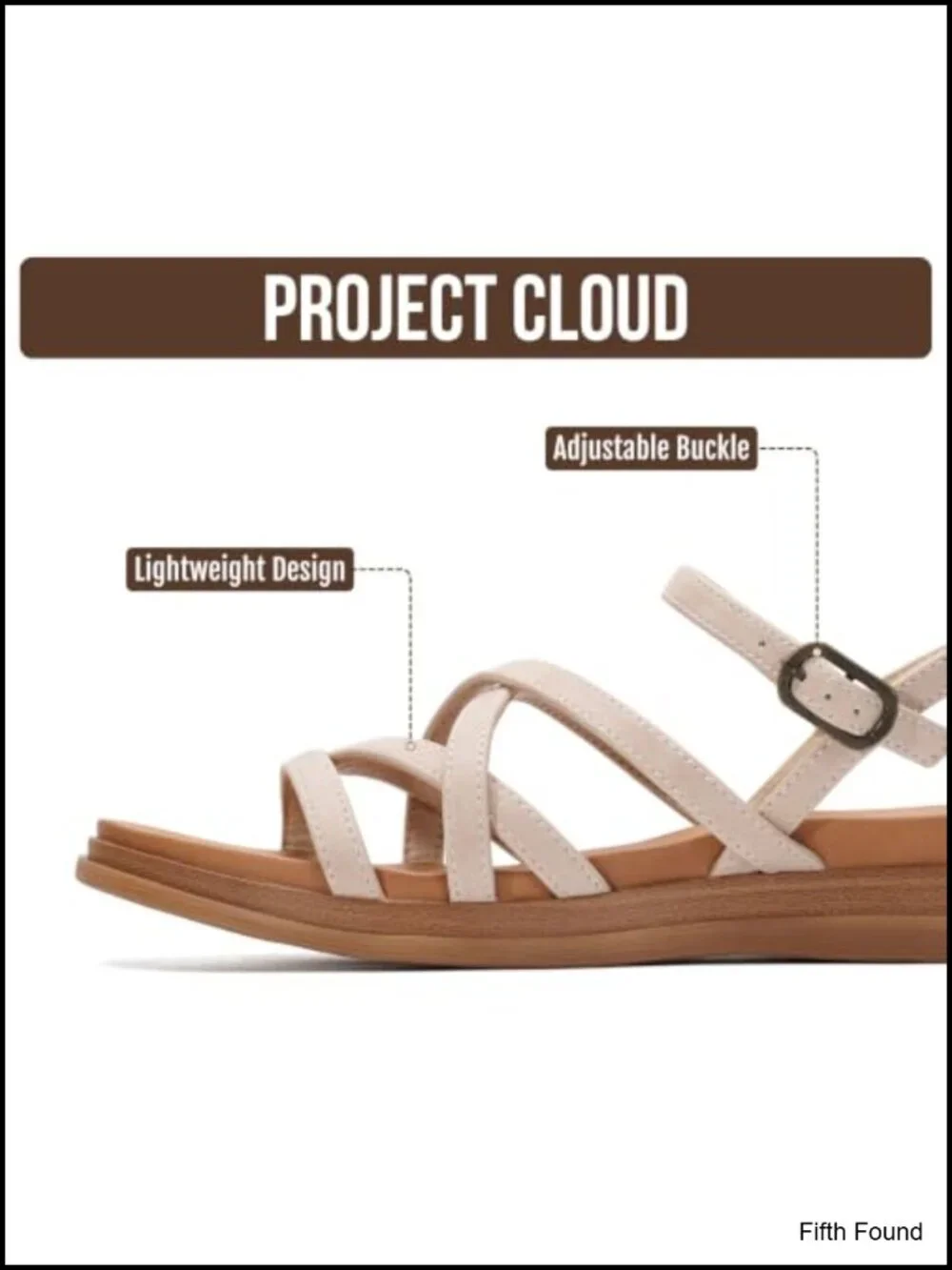 N/A strappy wedge