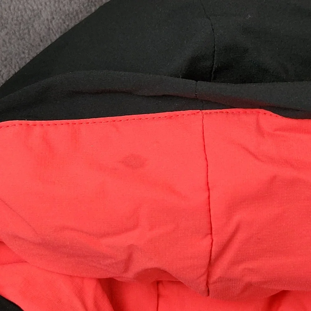 Spyder Superlite Jacket Kids Medium 10/12‎ Black Red Hooded Full Zip Lightweight