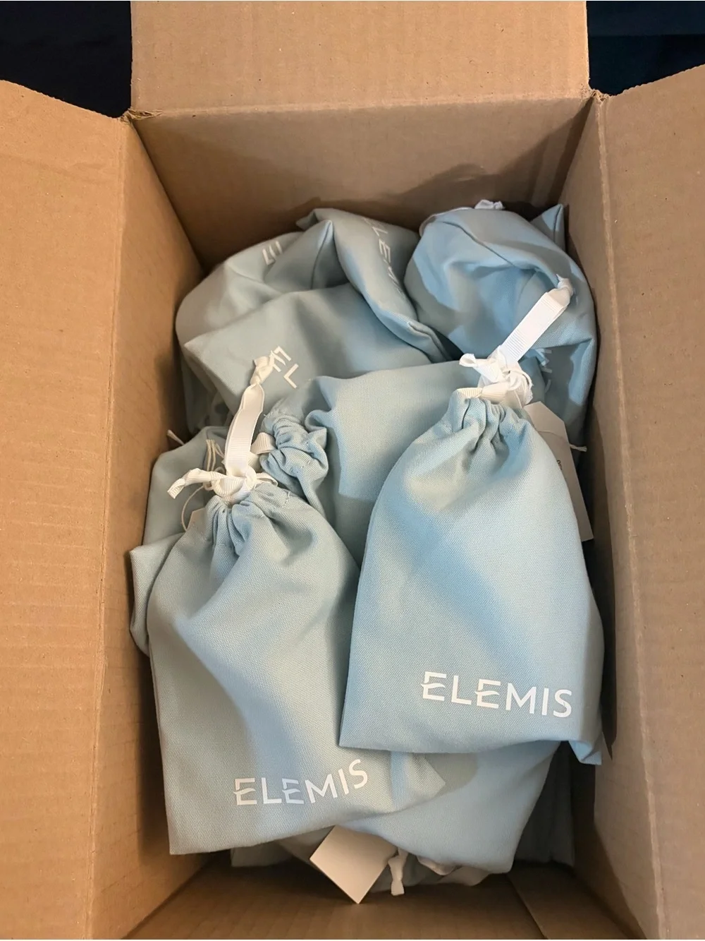 BULK LOT- ELEMIS Blue Pouches with travel sized product. WILL BE DELETED BY 8/7
