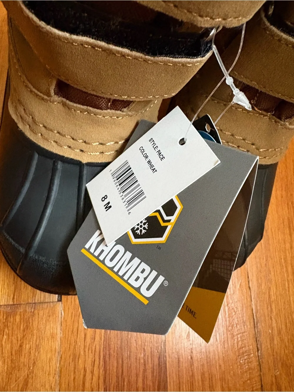 NWT Toddler Khombu Pace lined waterproof insulated duck boots size 8