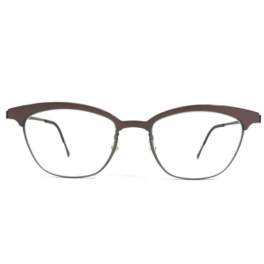 Lindberg Eyeglasses Frames 9819 U14 Shiny Burgundy Red Matte Purple 50-19-135