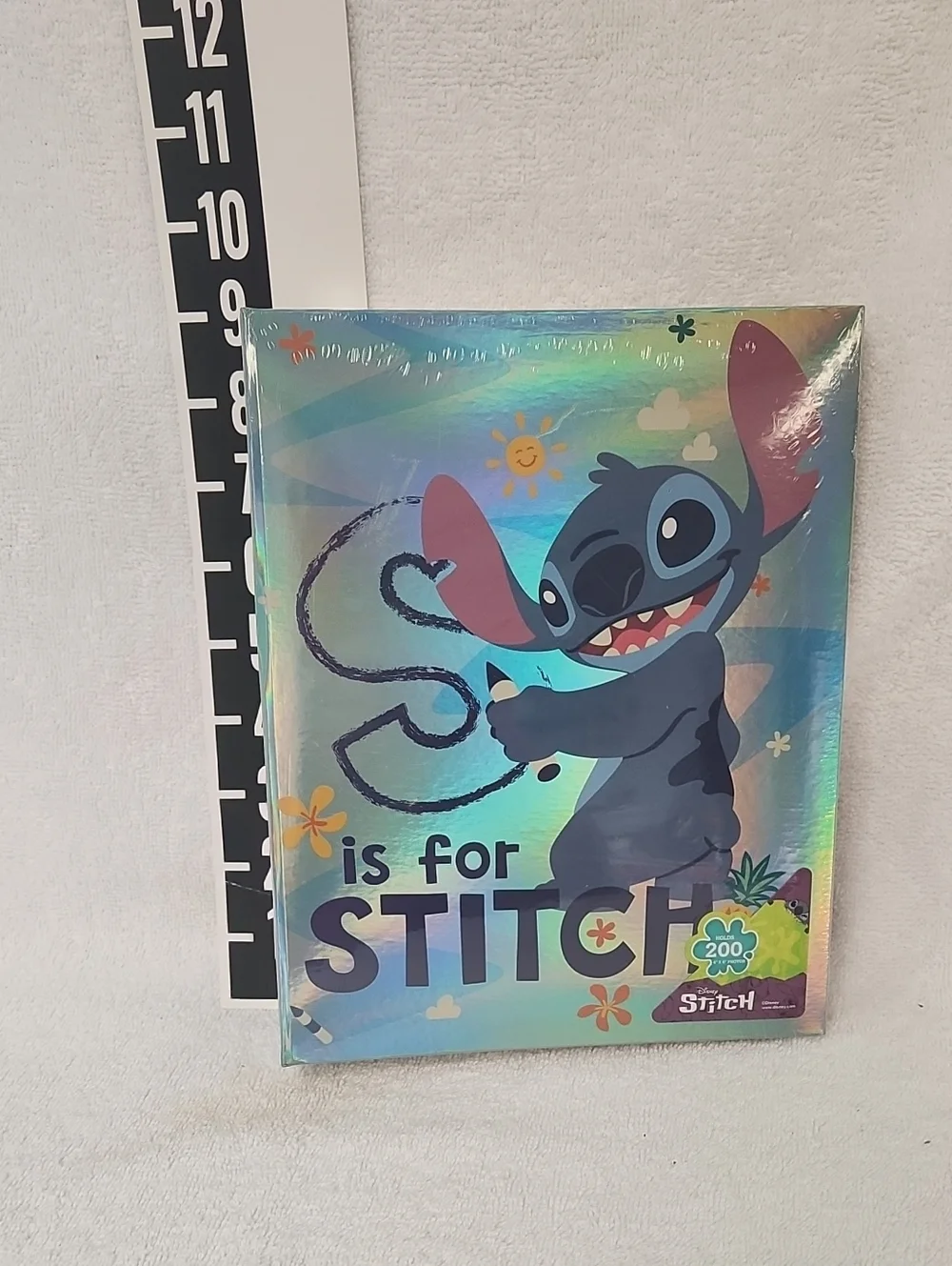 Disney Stitch Holographic Folder Blue Gray Pink