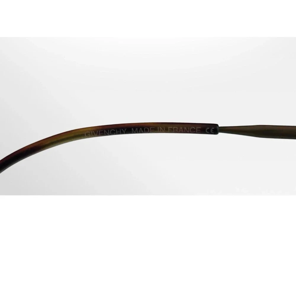 Vintage GIVENCHY Eyeglasses Antique Gold Oval Frame France