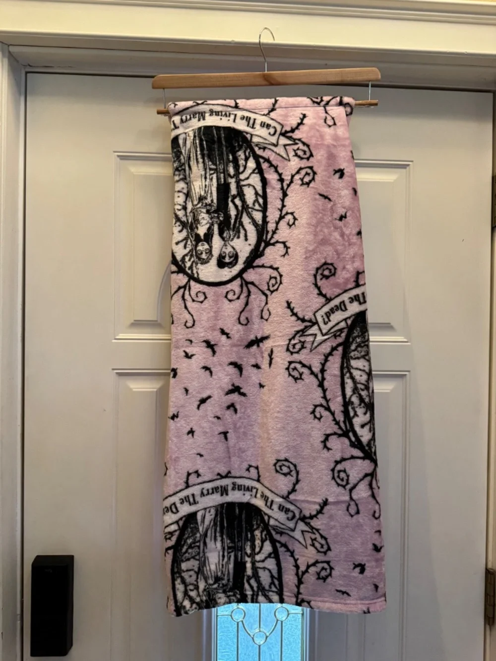 Disney Tim Burton Corpse Bride Pink Silk Touch Throw Blanket 50x60 NWT