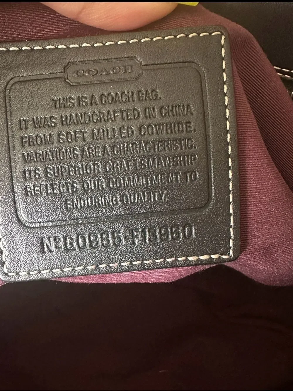 Coach stylish black