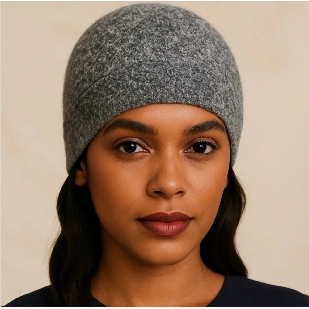 NWT Barefoot Dreams CozyChic Lite Confetti‎ Beanie Smokey Green Fog Gray