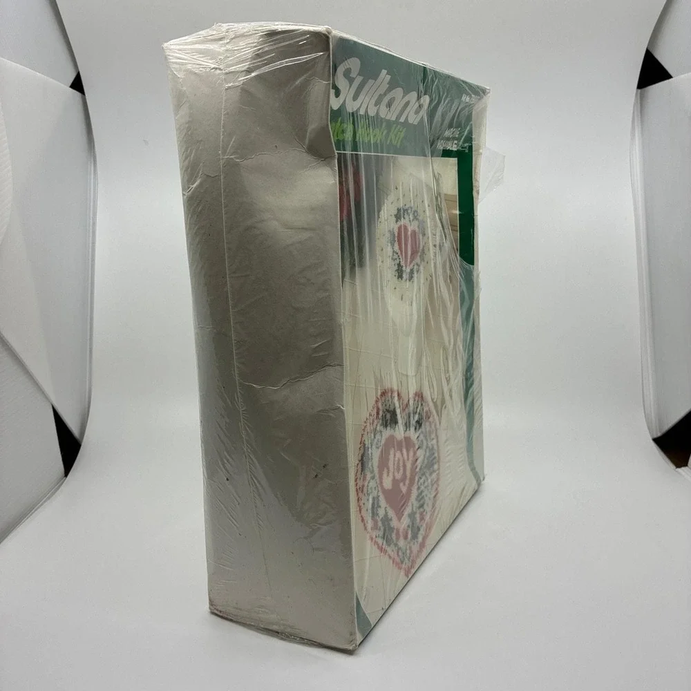 Sultana‎ Latch Hook Kit 79325 Joy bath ensemble Christmas rug and lid cover NOS