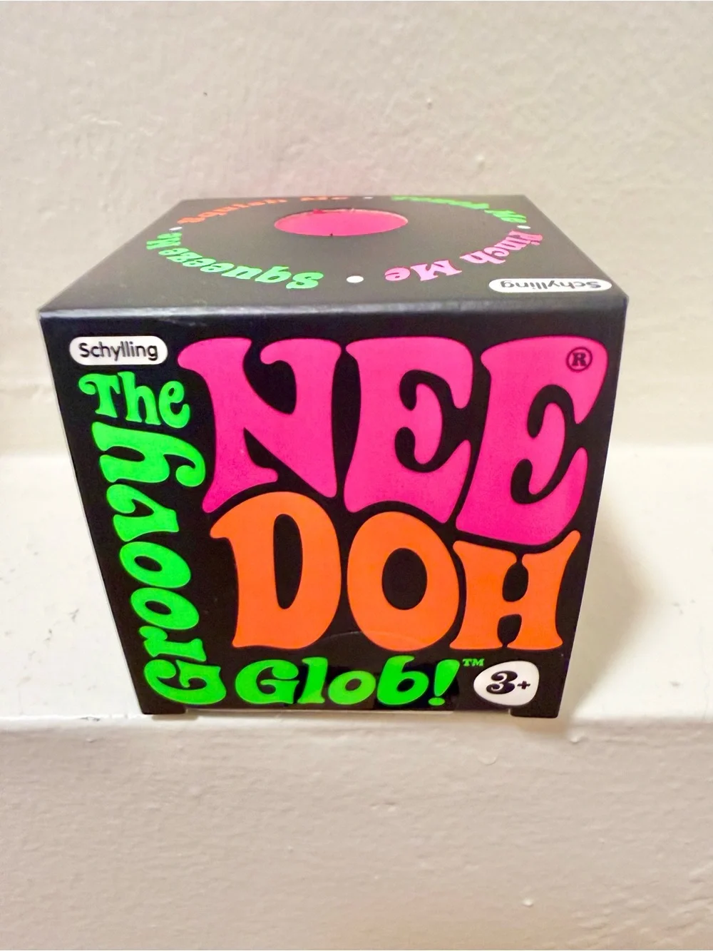 100% AUTHENTIC Schylling Needoh NEE DOH Groovy Glob - PINK! Brand new, unopened!