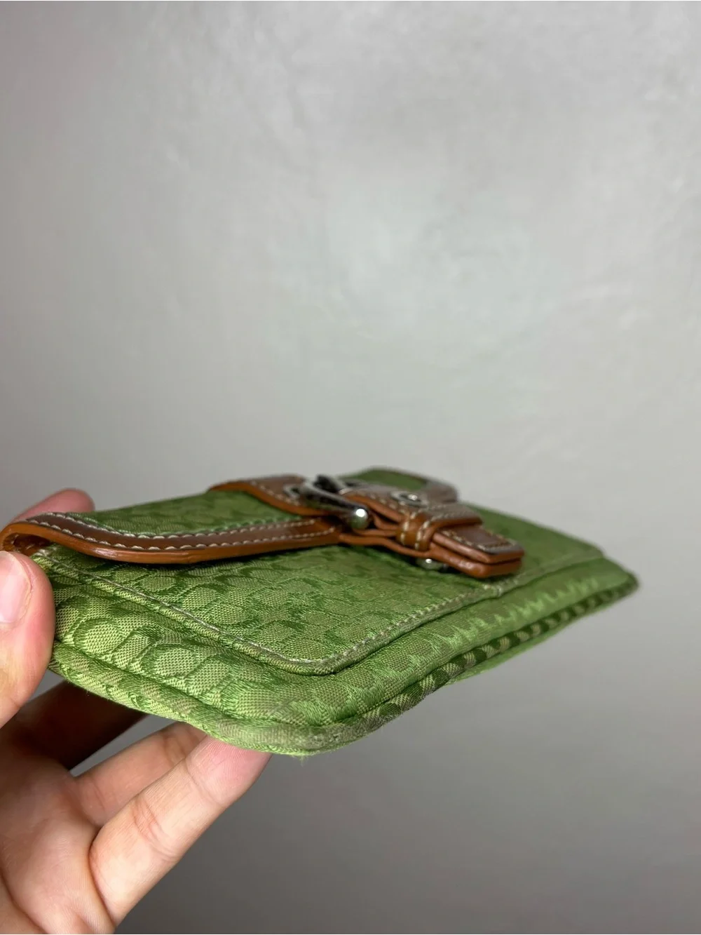 RARE GREEN COACH SOHO WRISTLET