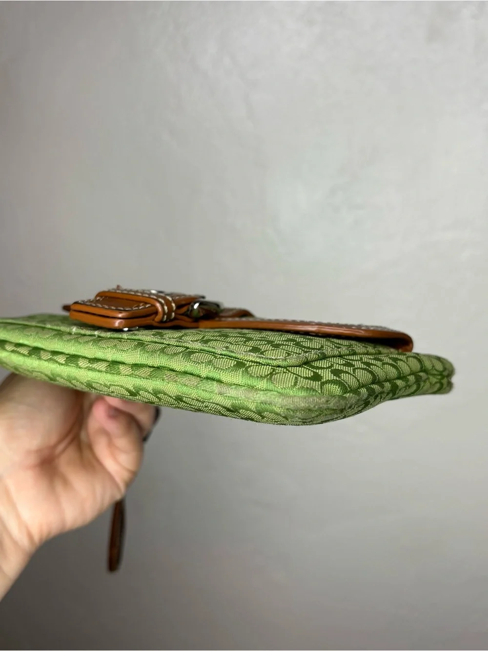 RARE GREEN COACH SOHO WRISTLET