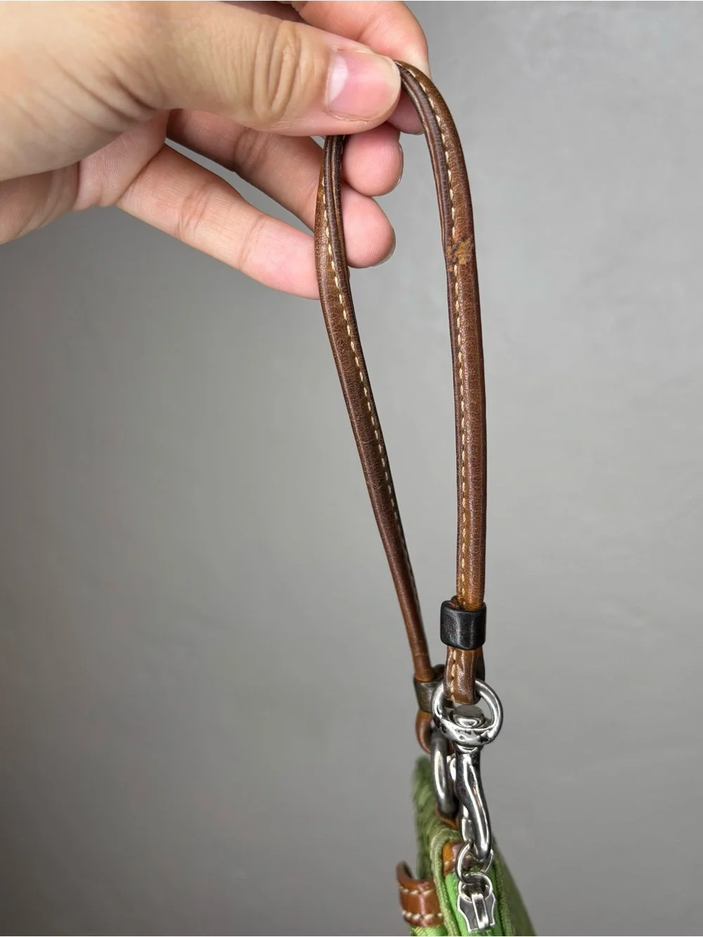 RARE GREEN COACH SOHO WRISTLET