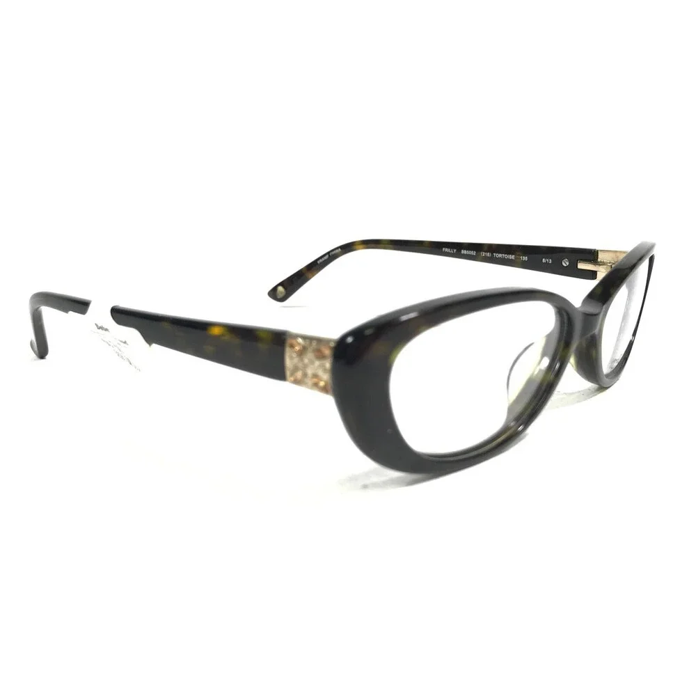 Bebe Eyeglasses Frames Round FRILLY BB5052 215 TORTOISE Oval Full Rim 52-16-135