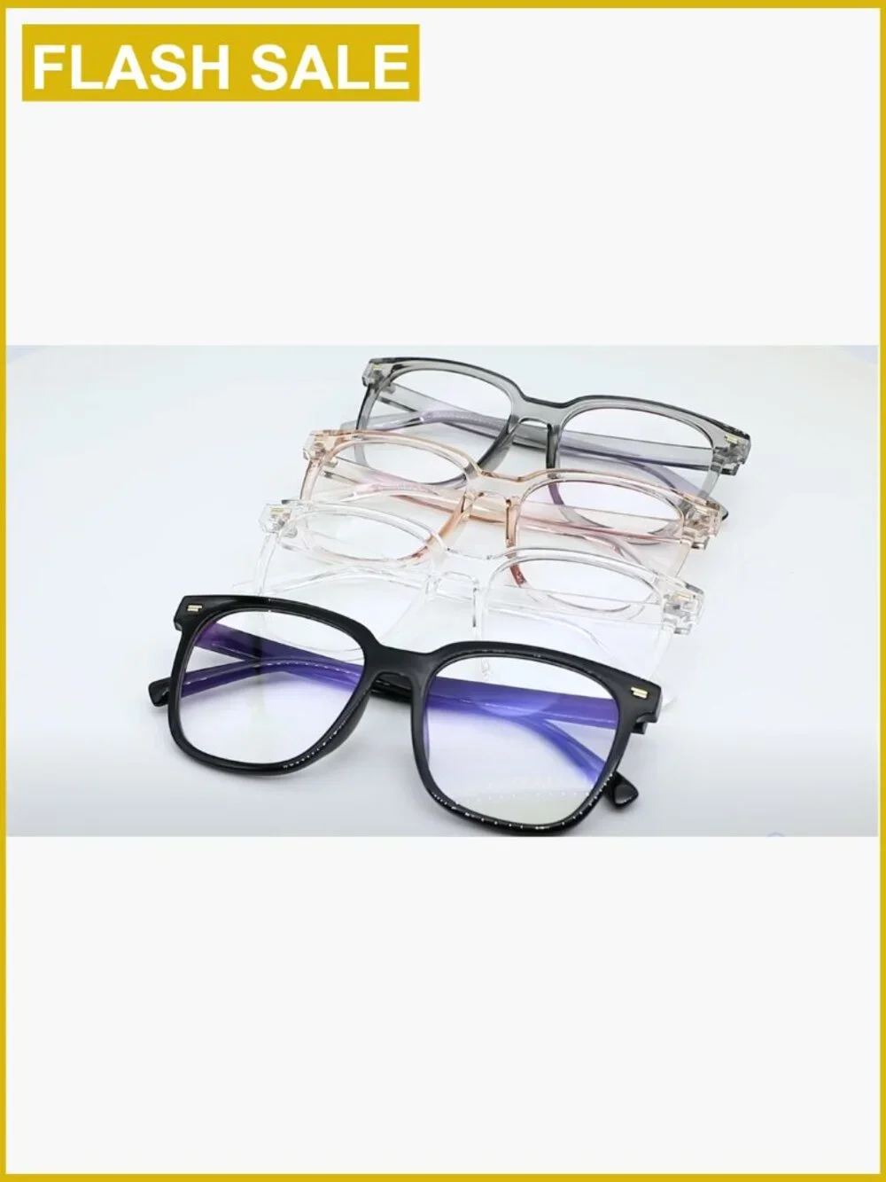 Oversized Square Blue Light Blocking Computer Glasses Anti Glare