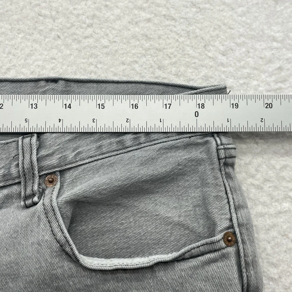 Levis 501 Jeans‎ Mens 38x28 (Tag 38x29) Gray Button Fly Straight Leg 100% Cotton