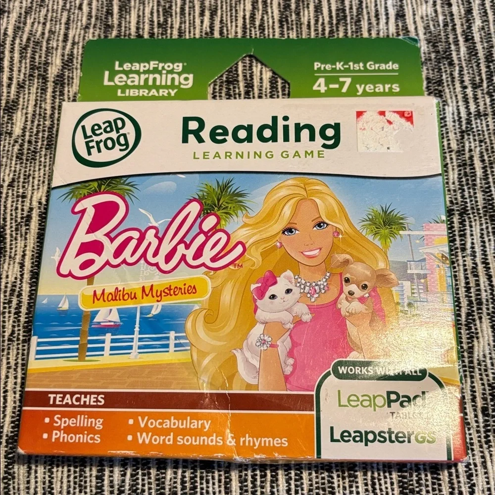 Leap frog barbie Malibu mysteries reading game