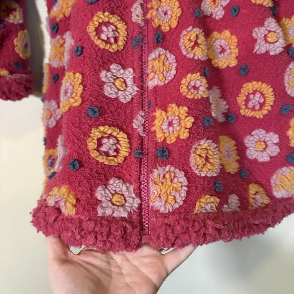 Vintage Corky & Company‎ Girls Pink Flower Jacket Outerwear Size 6x