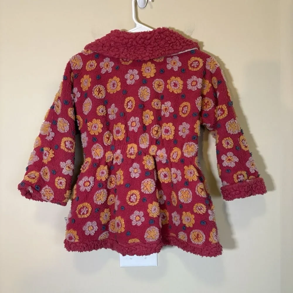 Vintage Corky & Company‎ Girls Pink Flower Jacket Outerwear Size 6x
